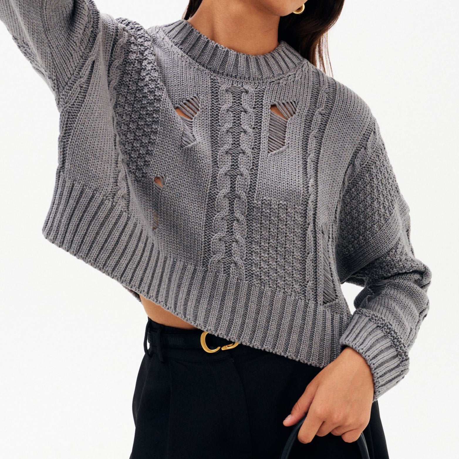 Sweter - Urban Chic, Szary