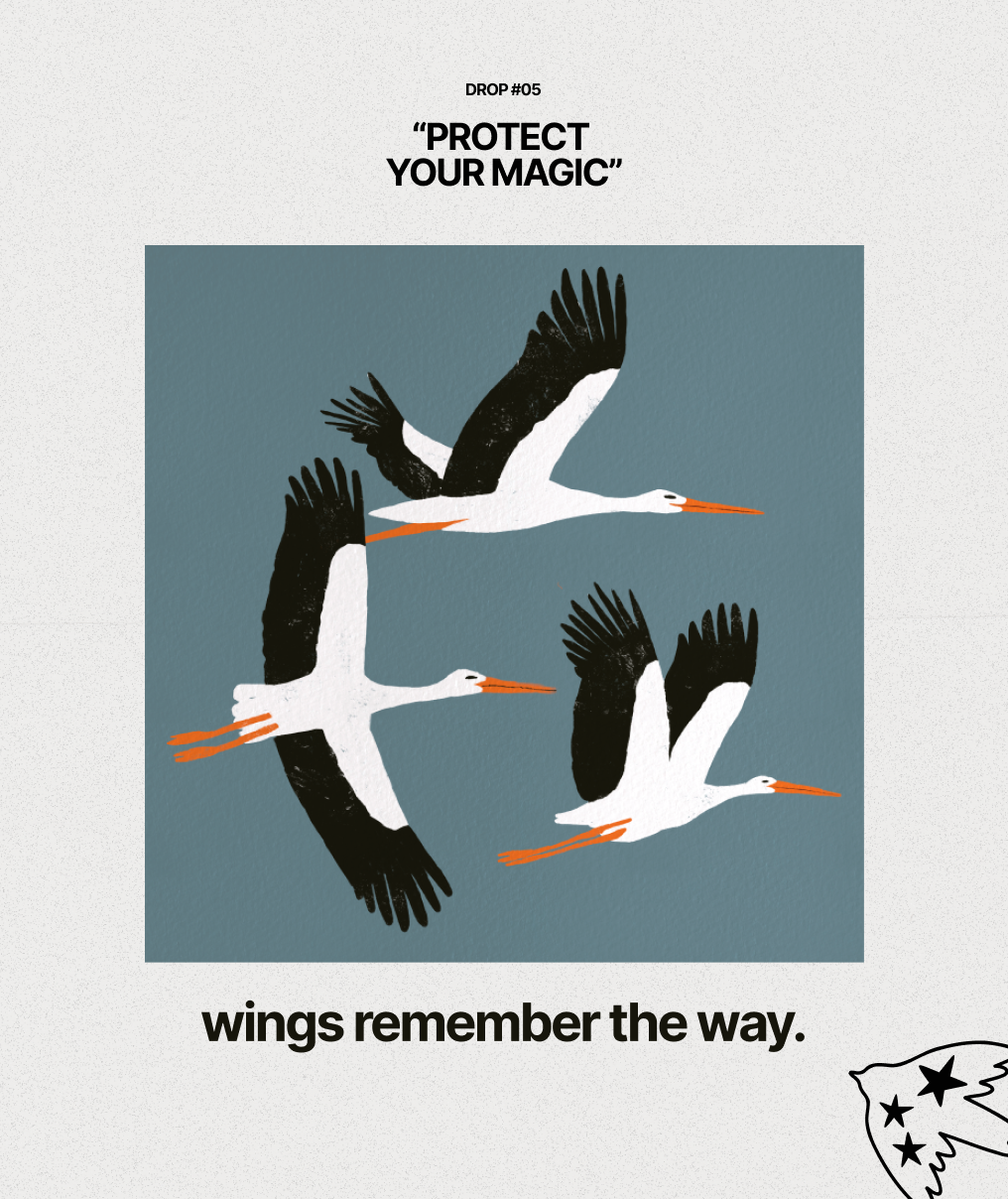Oversized T-shirt "Wings remember the way"