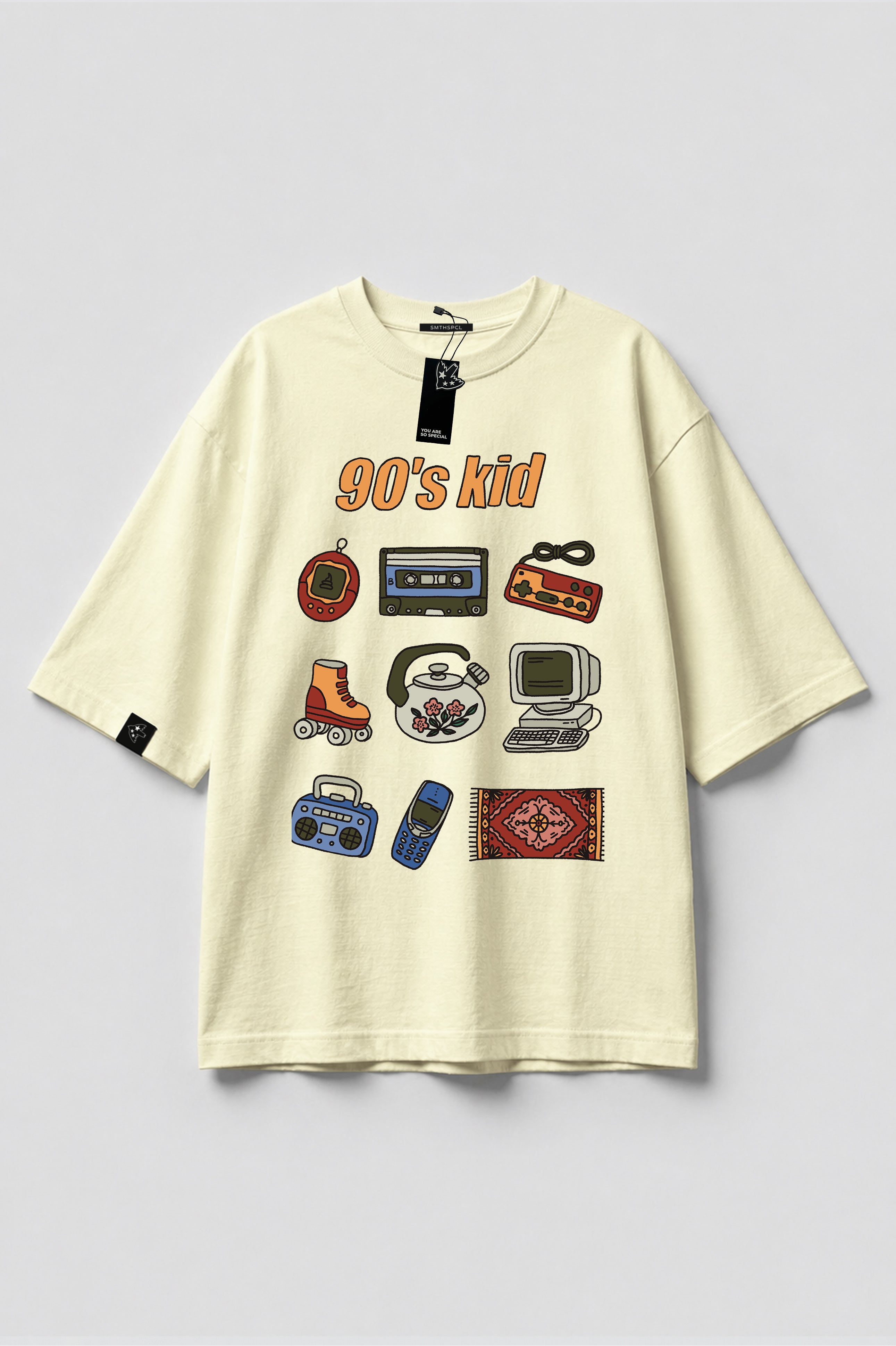 Oversized T-shirt "90's kid"