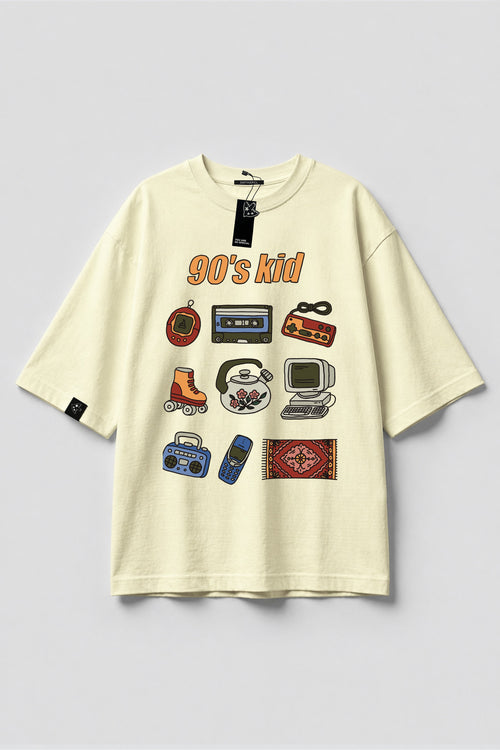 Oversized T-shirt "90's kid"