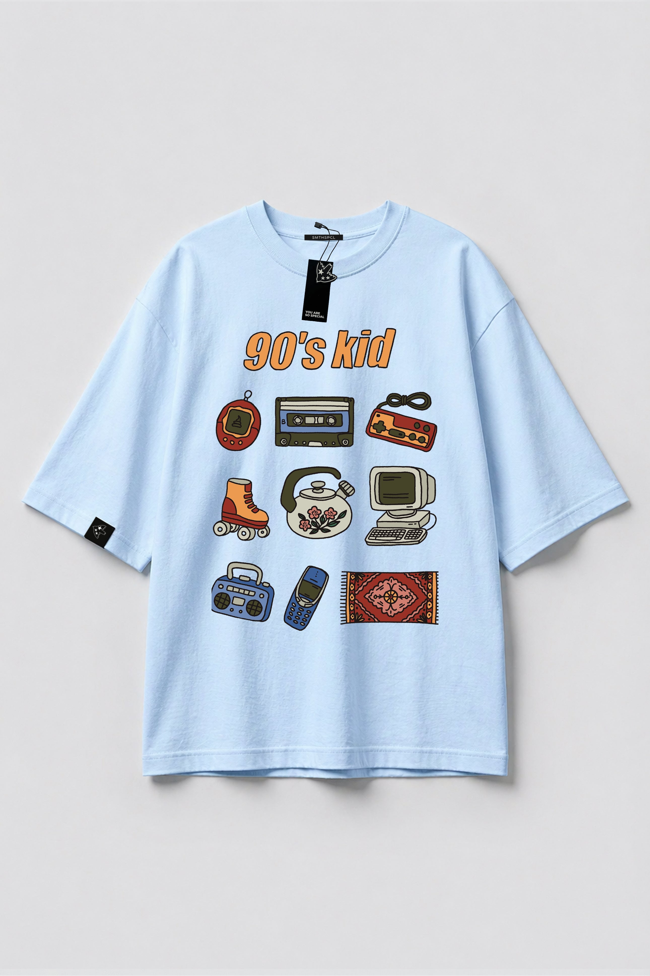 Oversized T-shirt "90's kid"
