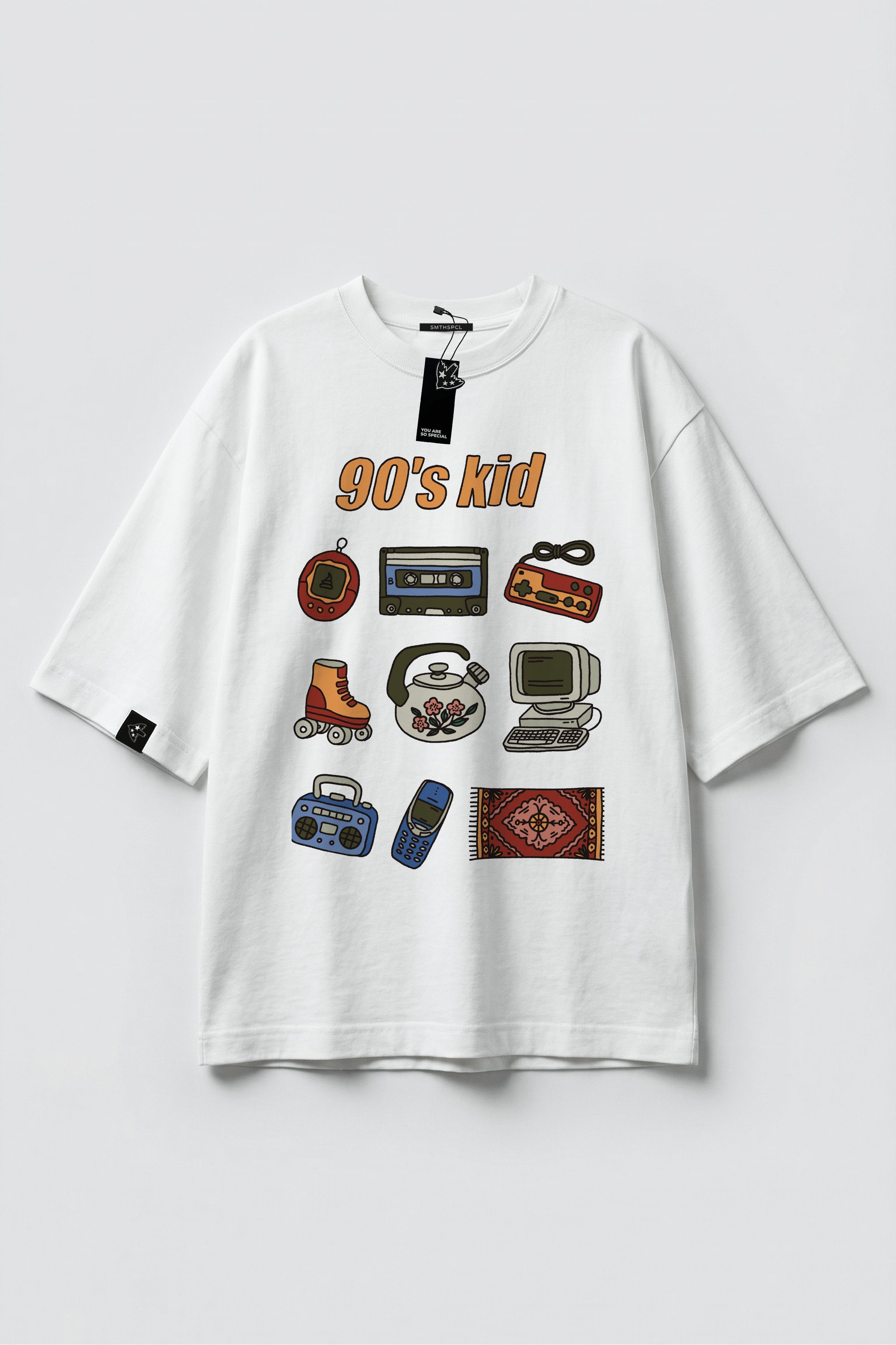 Oversized T-shirt "90's kid"